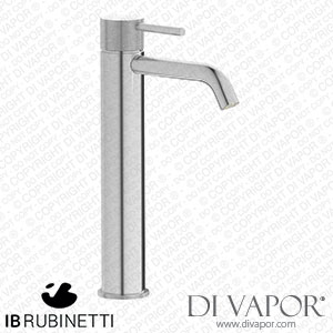 IB Rubinetti ID202SS Industria Tall Monohole Washbasin Mixer Complete with Drain Spare Parts