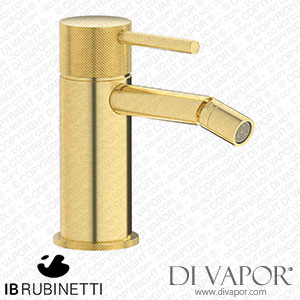 IB Rubinetti ID220IS Industria Monohole Bidet Mixer Complete with Drain Spare Parts