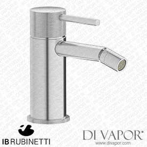 IB Rubinetti ID220SS Industria Monohole Bidet Mixer Complete with Drain Spare Parts
