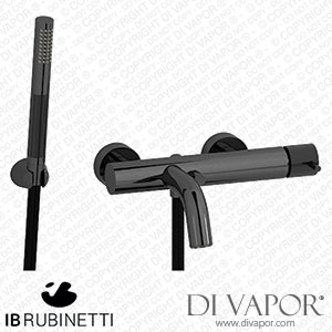 IB Rubinetti ID250CF Industria Wall Mounted Bath Filler Complete with Shower Kit Spare Parts