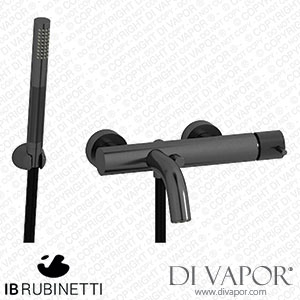 IB Rubinetti ID250CS Industria Wall Mounted Bath Filler Complete with Shower Kit Spare Parts