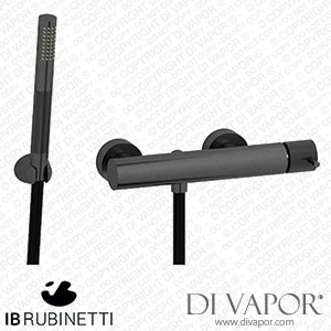 IB Rubinetti ID350CS Industria Wall Mounted Shower Mixer with Shower Kit Spare Parts
