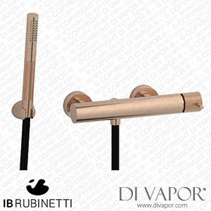 IB Rubinetti ID350SR Industria Wall Mounted Shower Mixer with Shower Kit Spare Parts
