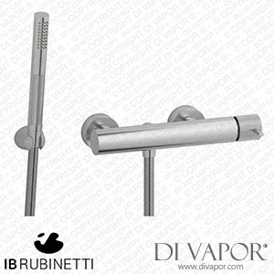 IB Rubinetti ID350SS Industria Wall Mounted Shower Mixer with Shower Kit Spare Parts