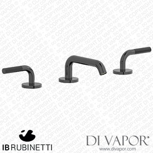IB Rubinetti ID392CF Industria Three Holes Washbasin Set with Low Spout Spare Parts