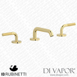 IB Rubinetti ID392II Industria Three Holes Washbasin Set with Low Spout Spare Parts