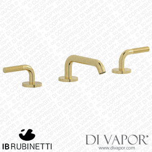 IB Rubinetti ID392IS Industria Three Holes Washbasin Set with Low Spout Spare Parts