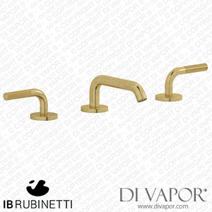 IB Rubinetti ID392ON Industria Three Holes Washbasin Set with Low Spout Spare Parts