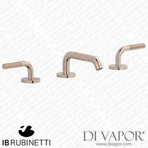 IB Rubinetti ID392RS Industria Three Holes Washbasin Set with Low Spout Spare Parts