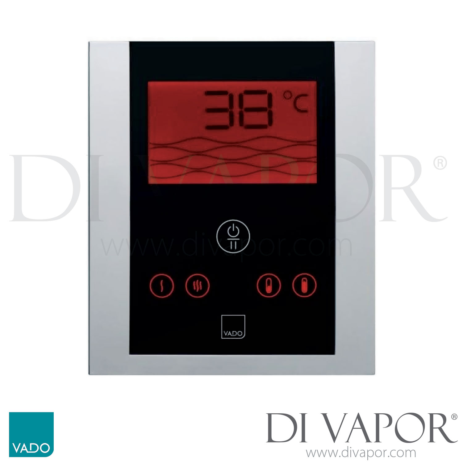 VADO IDE145C/P Identity Thermostatic Shower Valve with Digital