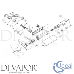 Ideal Standard Alto Ecotherm Shower Exposed 150mm Wall Fix Shower Valve Spare Parts - IDL DV 103