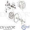 Ideal Standard IDL DV 107 Mixer Spare Tech Diagram