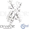 Ideal Standard IDL DV 108 Mixer Spare Tech Diagram