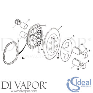 Ideal Standard IDL DV 116 Spare Tech Diagram