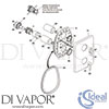 Ideal Standard IDL DV 129 Spare Tech Diagram