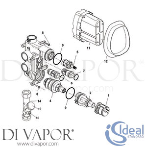 Ideal Standard IDL DV 137 Spare Tech Diagram