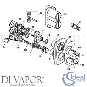 Ideal Standard IDL DV 138 Spare Tech Diagram