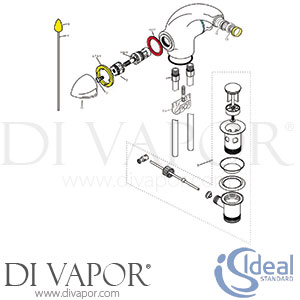 Ideal Standard Academy Bidet Mixer Tap Spare Parts IDL DV 148