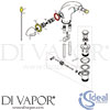 Ideal Standard IDL DV 148 Mixer Spare Tech Diagram