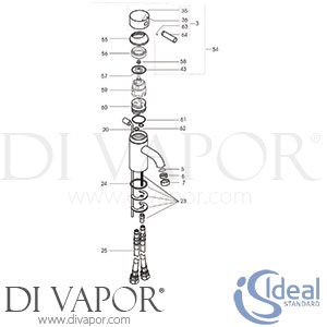 Ideal Standard Alchemy Basin Mixer Rim Mounted SL Spare Parts - IDL DV 160