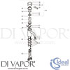 Ideal Standard IDL DV 160 Mixer Spare Tech Diagram