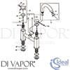 Ideal Standard IDL DV 164 Spare Tech Diagram