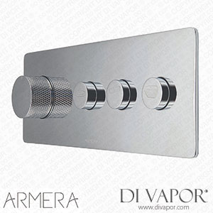 Armera IN.473.61.6 Maze Index 3 Outlet Landscape Thermostatic Valve Brushed Gold Spare Parts