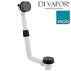 Vado IND-81389/RO-BLK Clic Clac Round Bath Filler Waste - Black
