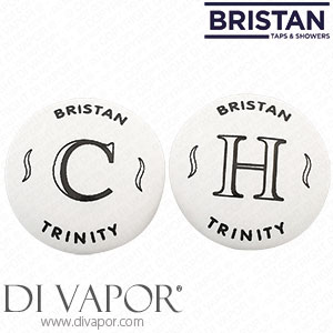 Bristan IND BT067CAWHA Pair of Indice for Trinity Tap