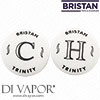 Bristan IND BT067CAWHA Pair of Indice for Trinity Tap