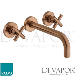 Vado IND-ELW109FLA-BRZ Elements 3 Hole Wall Mounted Basin Mixer Tap Spare Parts
