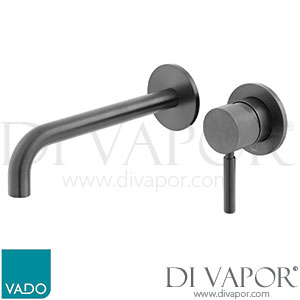 Vado IND-ORI209SA-BLKK Knurled Accents Wall Mounted Basin Mixer Spare Parts