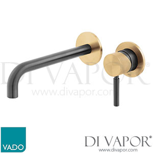Vado IND-ORI209SA-XBGK Knurled X Fusion Wall Mounted Basin Mixer Spare Parts