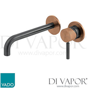 Vado IND-ORI209SA-XBZK Knurled X Fusion Wall Mounted Basin Mixer Spare Parts