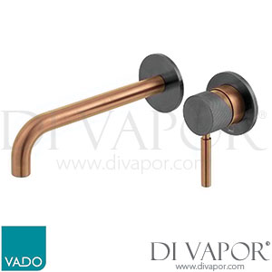 Vado IND-ORI209SA-XZBK Knurled X Fusion Wall Mounted Basin Mixer Spare Parts