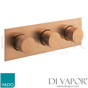Vado IND-T128/3-H-BRZK Knurled Accents Tablet 3 Outlet Thermostatic Valve Spare Parts