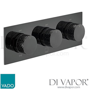 Vado IND-T128/3-H-OMI-PB Omika Noir Tablet 3 Outlet Thermostatic Valve Spare Parts