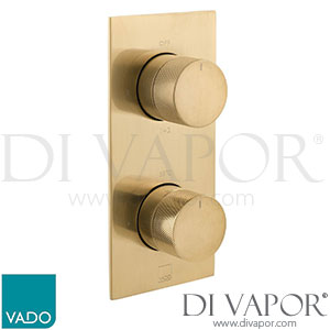 Vado IND-T148/2-BRGK Knurled Accents Tablet 2 Outlet Thermostatic Valve Spare Parts