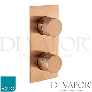 Vado IND-T148/2-BRZK Knurled Accents Tablet 2 Outlet Thermostatic Valve Spare Parts