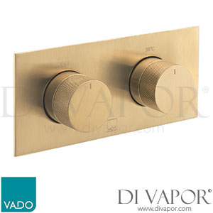Vado IND-T148/2-H-BRGK Knurled Accents Tablet 2 Outlet Thermostatic Valve Spare Parts