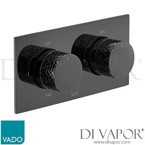 Vado IND-T148/2-H-OMI-PB Omika Noir Tablet 2 Outlet Thermostatic Valve Spare Parts