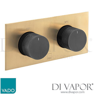 Vado IND-T148/2-H-XGBK Knurled X Fusion Tablet 2 Outlet Thermostatic Valve Spare Parts
