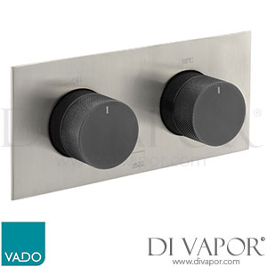 Vado IND-T148/2-H-XNBK Knurled X Fusion Tablet 2 Outlet Thermostatic Valve Spare Parts