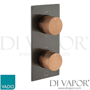 Vado IND-T148/2-XBZK Knurled X Fusion Tablet 2 Outlet Thermostatic Valve Spare Parts