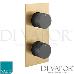 Vado IND-T148/2-XGBK Knurled X Fusion Tablet 2 Outlet Thermostatic Valve Spare Parts