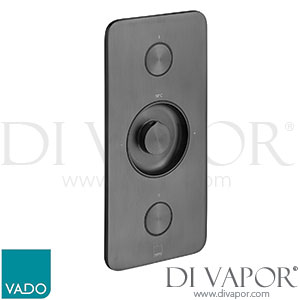 Vado IND-Z128/2-BLK Zone 2 Button 2 Outlet Vertical Concealed Thermostatic Valve Spare Parts