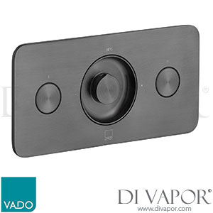 Vado IND-Z128/2-H-BLK Zone 2 Button 2 Outlet Horizontal Concealed Thermostatic Valve Spare Parts