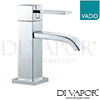 VADO INS-100/SB-C/P Instinct Mono Basin Mixer Single Lever Deck Mounted without Clic-clac Waste