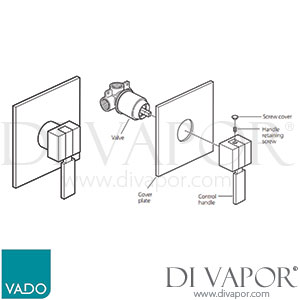 Vado INS-145 Instinct Wall Mounted Concealed Single Lever Shower Mixer Spare Parts