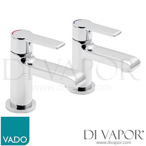 VADO ION-106-C/P Ion Basin Taps Pillar Tap Single Lever Deck Mounted without Clic-clac Waste Spare Parts
